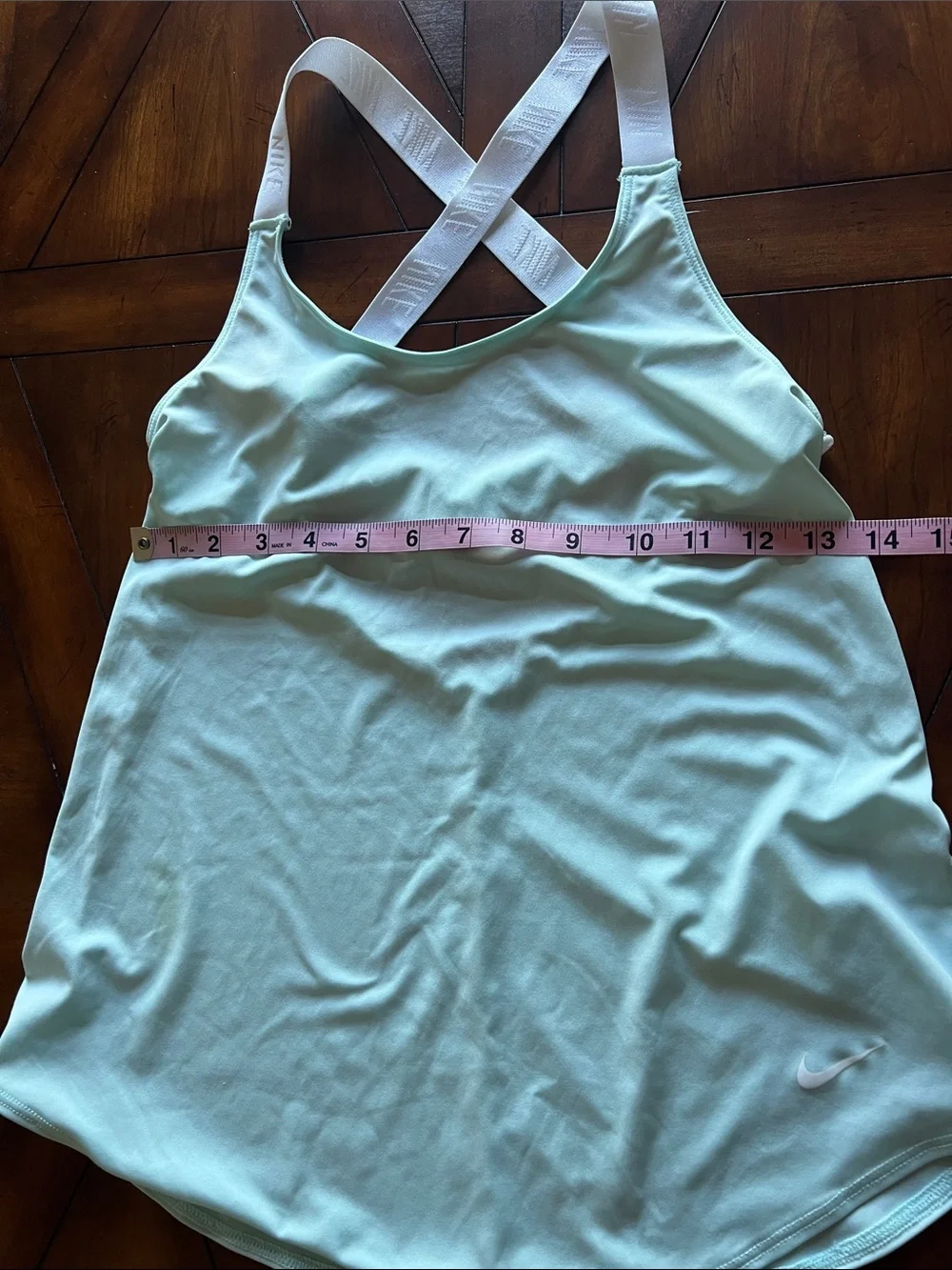 Nike Mint Green Cross-Back Athletic Tank